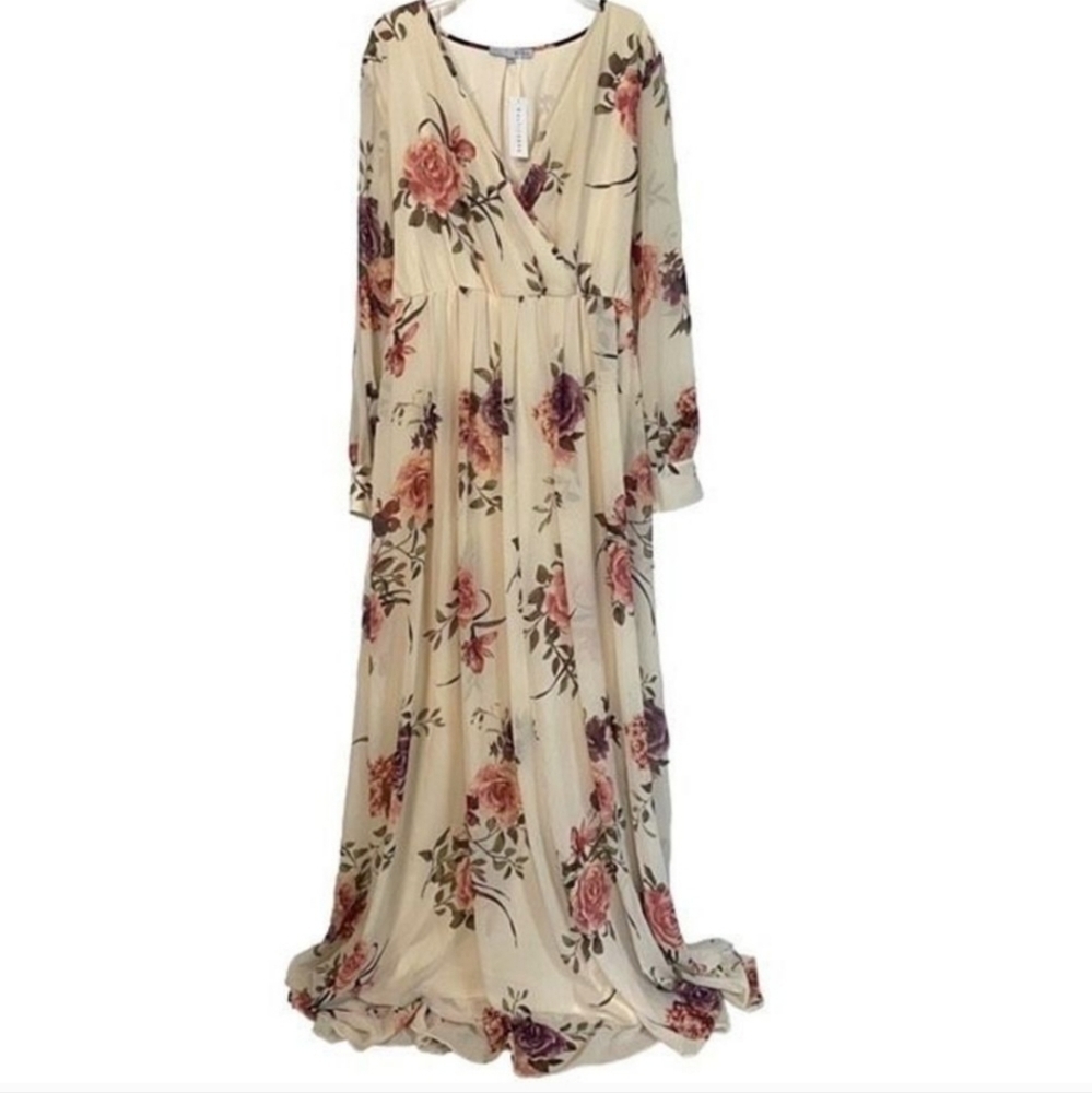 BalticBørn Ivory Floral Lydia Maxi Dress